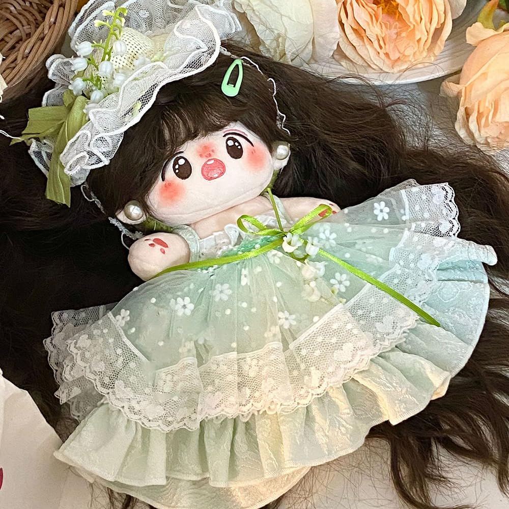 Niannyyhouse 20Cm Plush Doll Clothes Dresses Sailor Outfit 8In Doll Dressup (A)