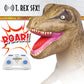 AIRTITANS Jurassic World Inflatable T Rex RC - 6 ft Long Nylon Dinosaur with Stomping & Roaring Action - Model 154231-1SOC