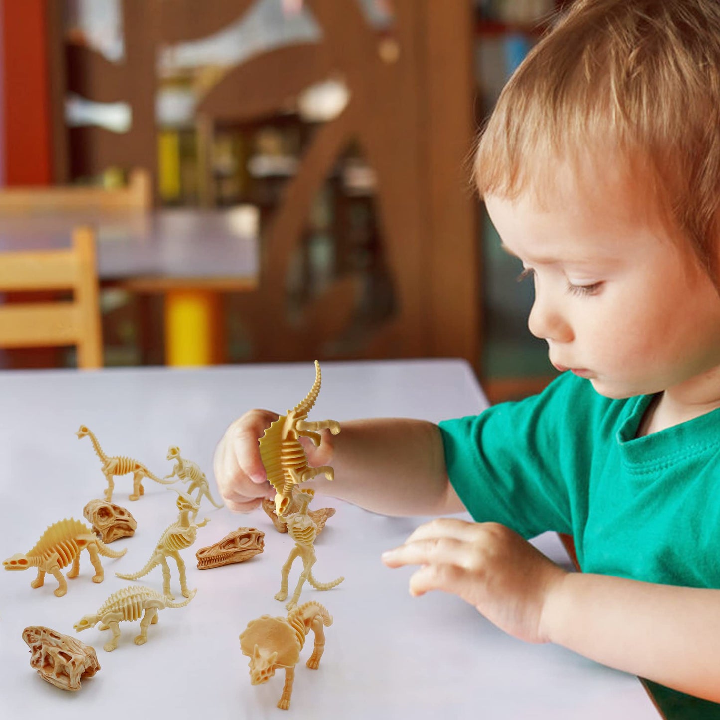 Ppxmeeudc 35Pcs Dinosaur Fossil Skeleton Dinosaur Skeleton Toys Dino Sand Dig Party Favor Decorations