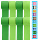 8 Rolls Crepe Paper Streamers 656ft, Pack of Light Green and Grass Green Party Steamers Set for Party Decoration Wedding Birthda