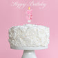 FAMGift Birthday Candles for Women/Girls - Number 1 Candle, Butterfly Birthday Decorations for Cake Topper, 1st Birthday Candle,