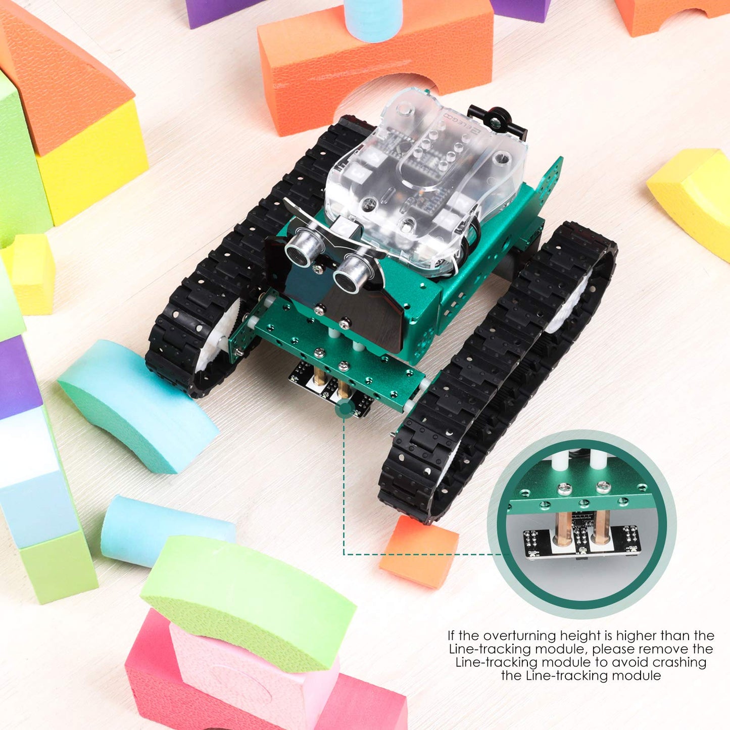 Elegoo Owl Smart Robotic Car Kit V2.0 For Arduino Robotics For Kids Ages 8-12 12-16 Stem Science Kits Coding Robots Toys For 8+