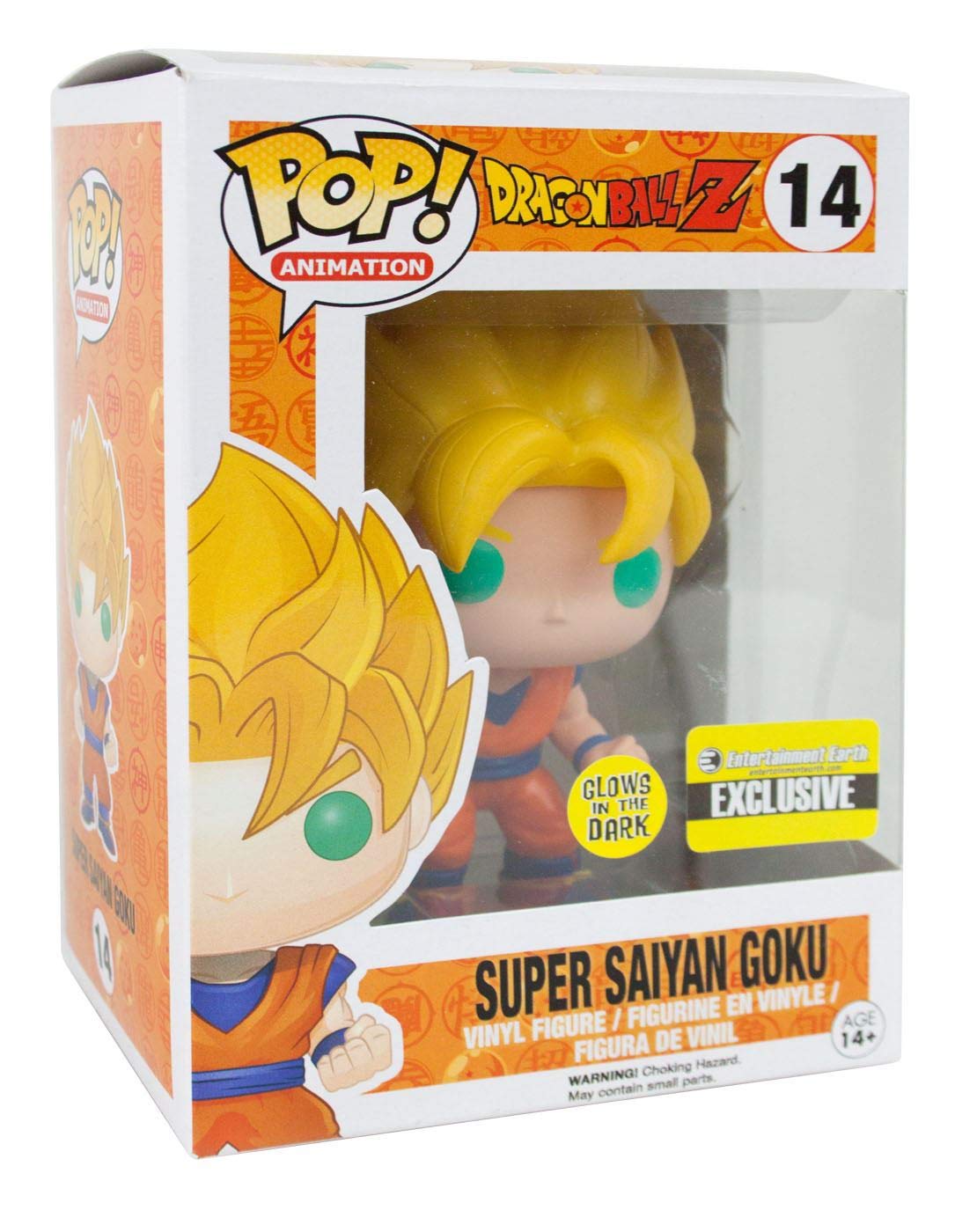 Funko POP! Anime: Dragonball Z Glow In The Dark Super Saiyan Goku Action Figure EE limited availability