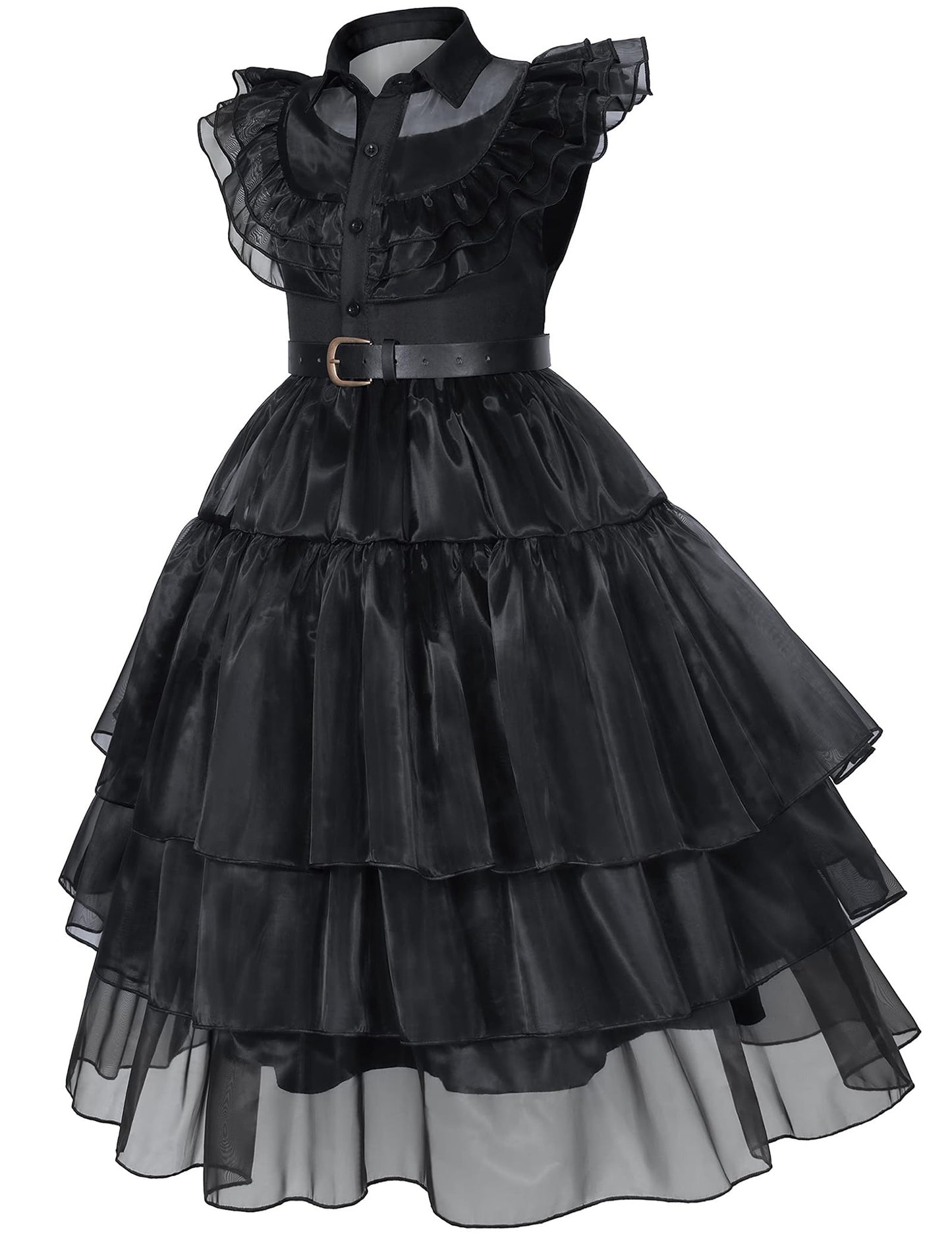 Black costume girls dress for Kids Black Dress Costume for Girls Halloween Cosplay Party (12-13 Years)