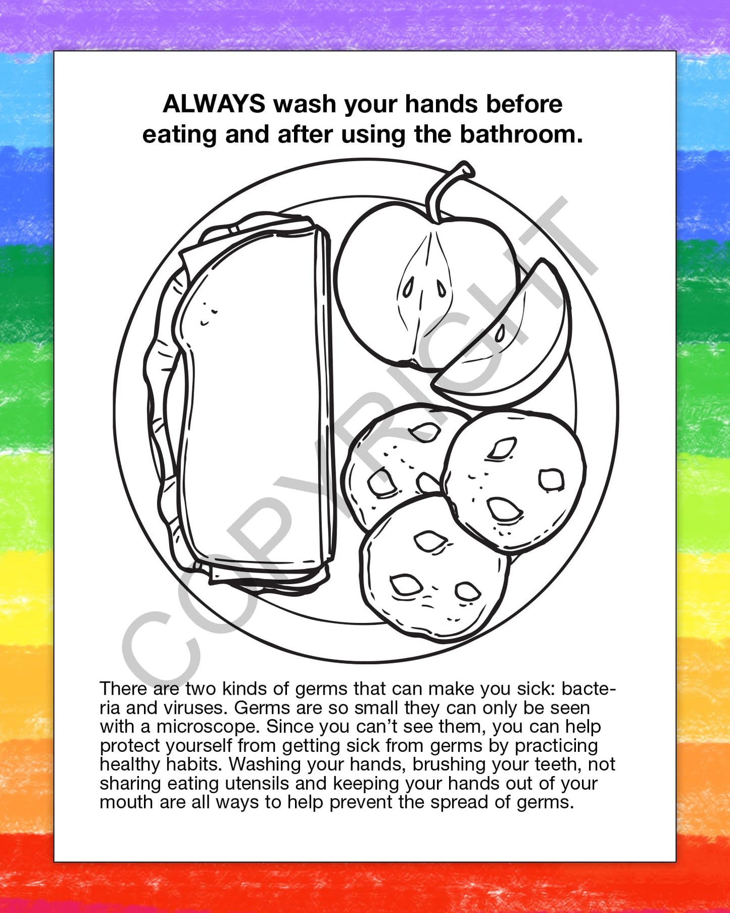 ZOCO - Practice Healthy Habits Coloring Books for Kids (50 Bulk Pack, Without Crayons) - Hygiene, Exercise & Nutrition Activitie