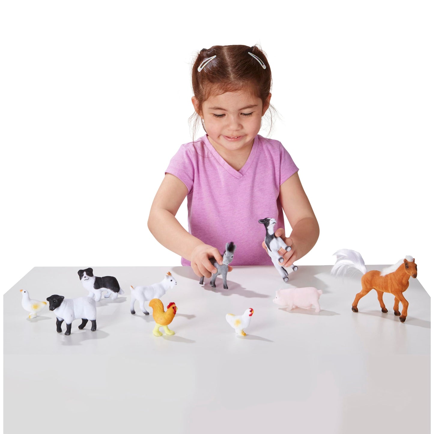 Melissa & Doug Farm Friends Collectible Toy Animal Figures (10 Pcs)