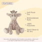 Mon Ami Gentry The Giraffe Stuffed Animal - 12   , Soft Stuffed Toy Plushies For Babies/Toddlers, Gifts For Kids Of All Ages, Zo