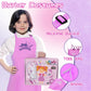 Gifts2U Hair Salon Toys For Girls, 26 Pcs Realistic Girl Beauty Salon Playset Hair Styling Set With Blow Dryer, Barber Costume A