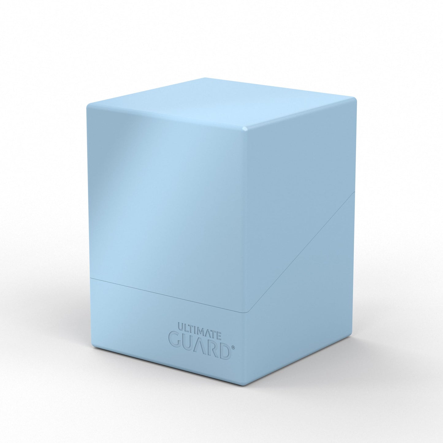 Ultimate Guard Boulder Solid 100+, Deck Case For 100 Double-Sleeved Tcg Cards, Baby Blue, Secure & Durable Storage For Trading C