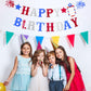 Red And Pink Glitter Love Heart Happy Birthday Banner - Valentine'S Themed Hanging Paper Garland Bunting Banner, Photo Backdrop
