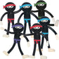 ArtCreativity Bendable Ninja Figures, Set of 12, Bendable Ninja Toys for Kids, Stress Relief Fidget Toys, Party Favors, Ages 3+