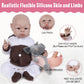 Vollence 19 Inch Full Silicone Reborn Realistic Lifelike Baby Doll - Girl