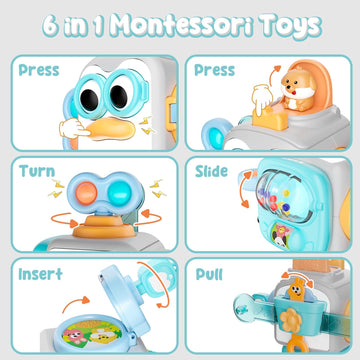 Osimily Montessori Toys, Sensory Toys For Toddlers Toys, Travel Activities Busy Cube, Baby Gifts For Busy Cube, Motor Skills Edu