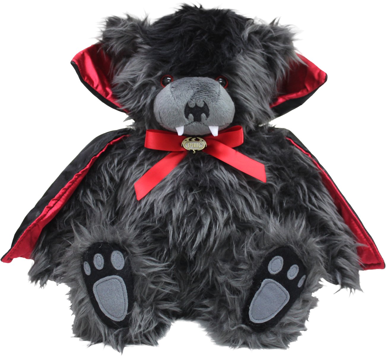Spiral TED The Impaler Teddy Bear - 12" Red Polyester Plush Toy - Model F028A851-0
