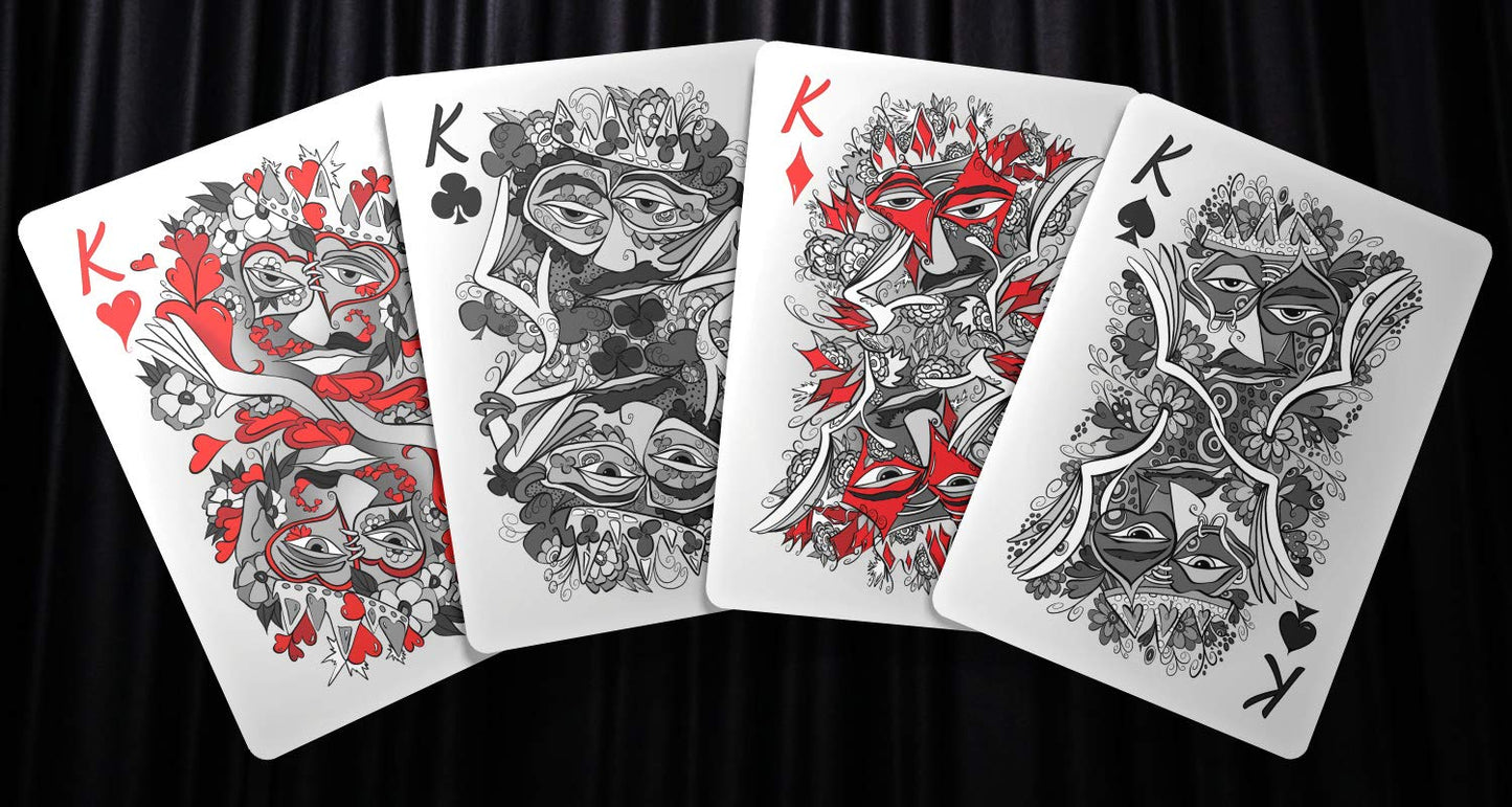 Brain Vessel Cargo Masquerade Deck Of Playing Cards With Custom Artwork By Denyse Klette (Black Box Edition)