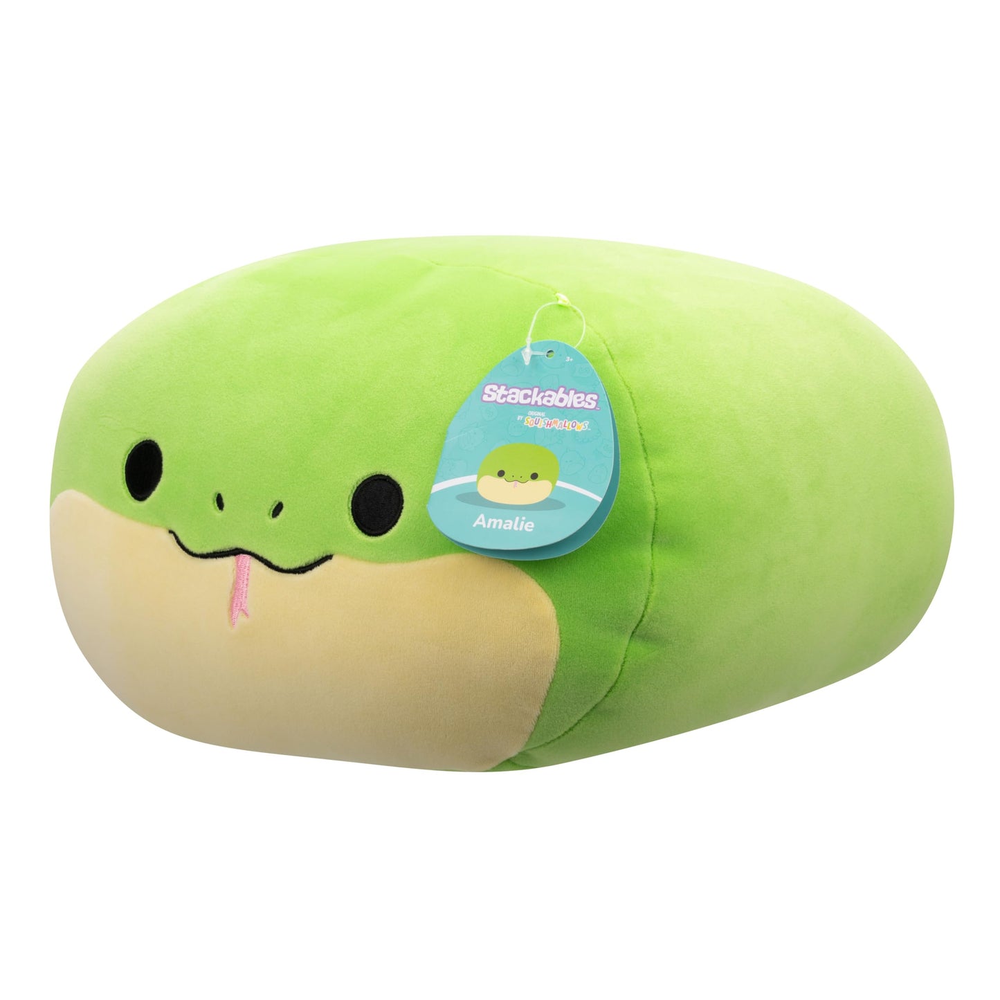 Squishmallows 12-Inch Amalie Green Spotted Snake - Official Jazwares Plush Stuffed Animal for Kids and Collectors