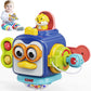 Moontoy Activity Busy Cube Toddlers 1-3, Sensory Montessori Toys For 1 Year Old Boy Baby Toys 12-18 Months Stocking Stuffers, Airplane Travel Fidget 1St Birthday Valentines Gift Easter Basket Stuffers