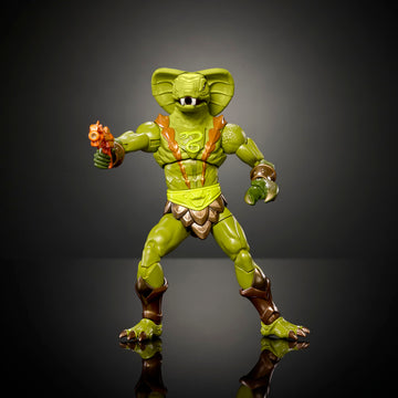 Masters of the Universe Masterverse Action Figure, New Eternia Kobra Khan, 7 Inch Motu Toy 30 Articulations, Camo Khan Alt Look