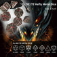 GU BEI TE Metal DND Dice Set,Colorful Dragon Scales DND Dice 7-pcs Metal Polyhedral Dice Set for Dungeons and Dragons RPG MTG Ta