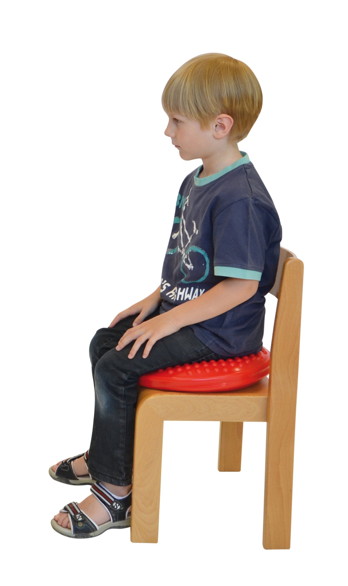 Gymnic Disc 'O' Sit Jr. Inflatable Seat Cushion, Red, 12 Inches