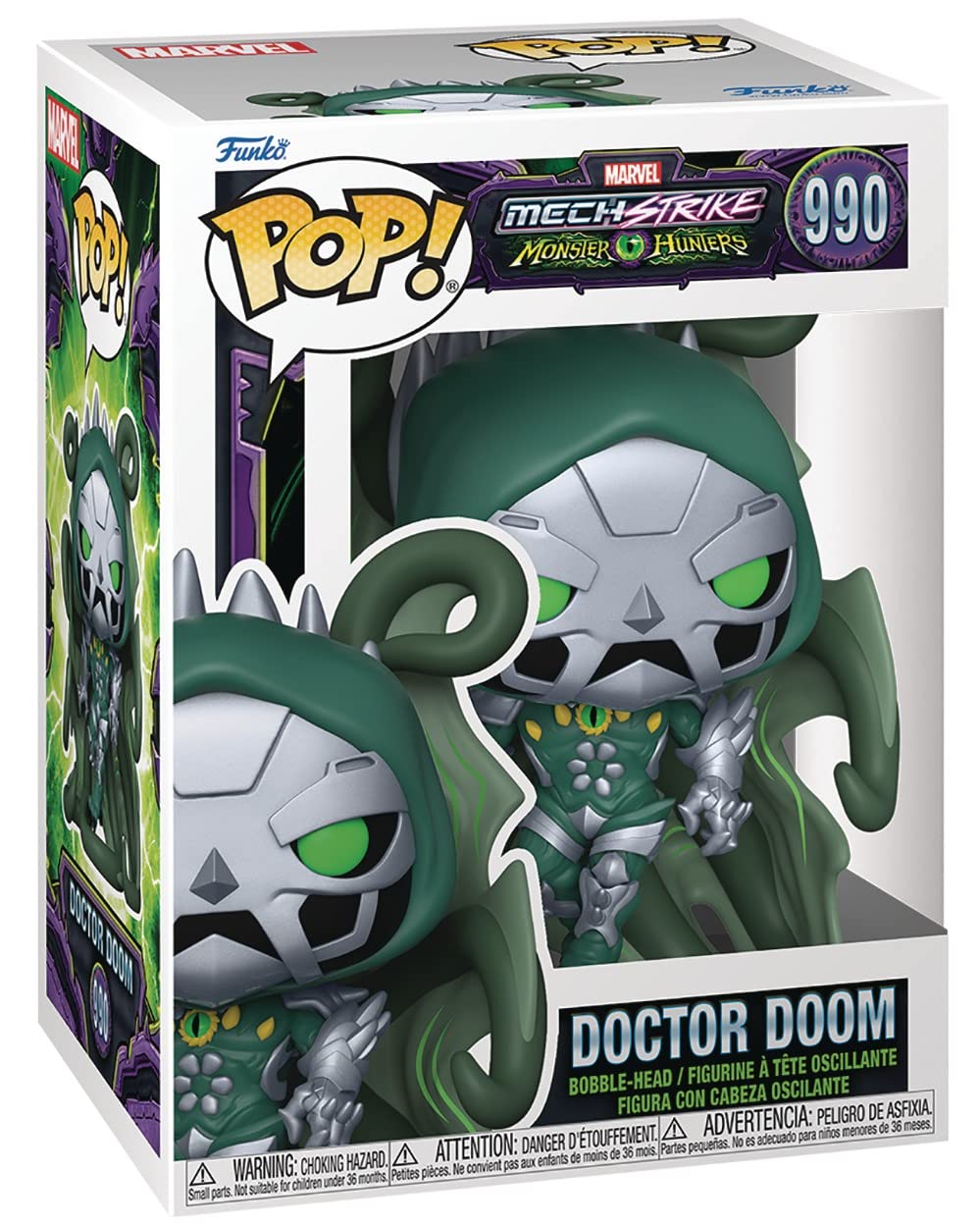 Pop Marvel: Monster Hunters - Doctor Doom Funko Vinyl Figure (Bundled With Compatible Box Protector Case), Multicolored, 3.75 Inches