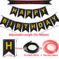 Happy Birthday Banner, Red Birthday Decoration, 16 Pcs 12 Inch Happy Birthday Balloons With 2 Ribbons For Men Women Girls And Bo