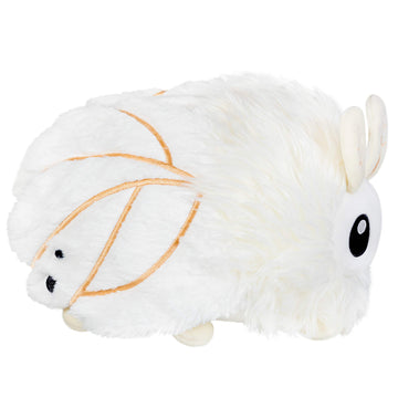 Squishable Mini Poodle Moth Plush Toy - 7" White Polyester Stuffed Animal, Model 841024114010