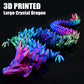 Locyfens Large 30'' 3D Printed Dragon, Articulated 3D Dragon Toys, Long Crystal Dragon Rainbow Red Green Blue