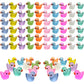 Cidinge 60 Pcs Mini Resin Ducks Luminous Tiny Ducks Miniature Duck Glow in The Dark for DIY Garden Dollhouse Duck Accessories Mi