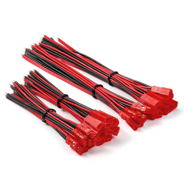 Chanzon 20 Pairs Jst SYP 2.5 mm Pitch 20AWG 2Pin Plug Connector for UL1007 Tinned Copper Wire had 10cm and 15cm Adapter for RC T