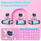 Allcele Kid Robot, Led Rc Robot Toys, Rc Robot For Girls With Walkie Talkie, Programming, Music, Demo And Led Function, Remote C