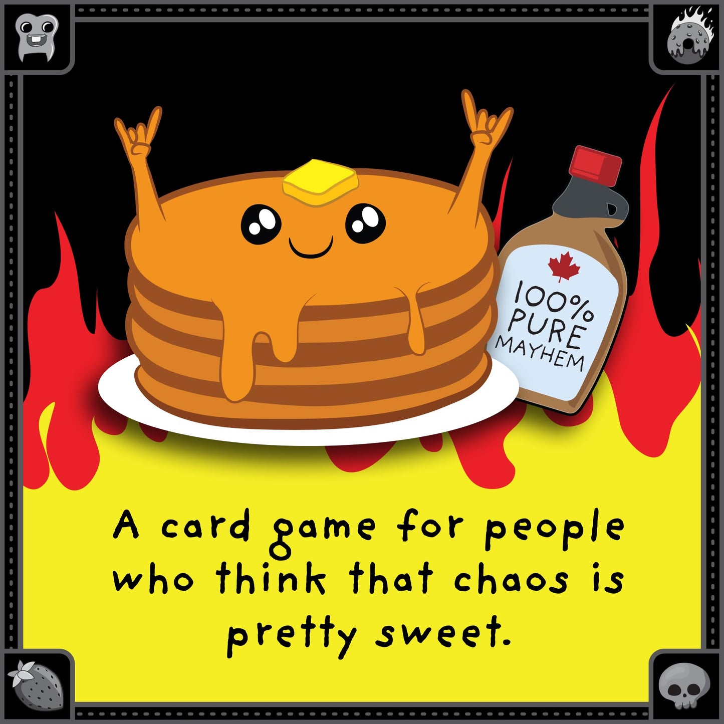 Exploding Kittens Anarchy Pancakes 2-6 Players - Ages 7+ - 5 Minutes to Play - Strategic and Chaotic Card Game - Party Game  Family Game Night  Kid and mature-themed Card Game