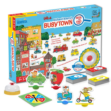 Briarpatch Busytown Seek and Find Game for Preschool, Cardboard, Multi, Model 06532