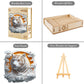 Wooden Puzzle for mature-themeds-3D Visual Effect Paper Tiger Wooden Puzzle Unique Shape Advanced Wooden Jigsaw Puzzle for mature-themed  Best Birthday Gifts Halloween Challenge Craft (L-13.4 * 13.4in-300pcs)
