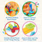 Battat- Bristle Blocks- Stem Interlocking Building Blocks- 36 Pc Playset- Developmental Toys For Toddlers & Kid- Basic Builder B
