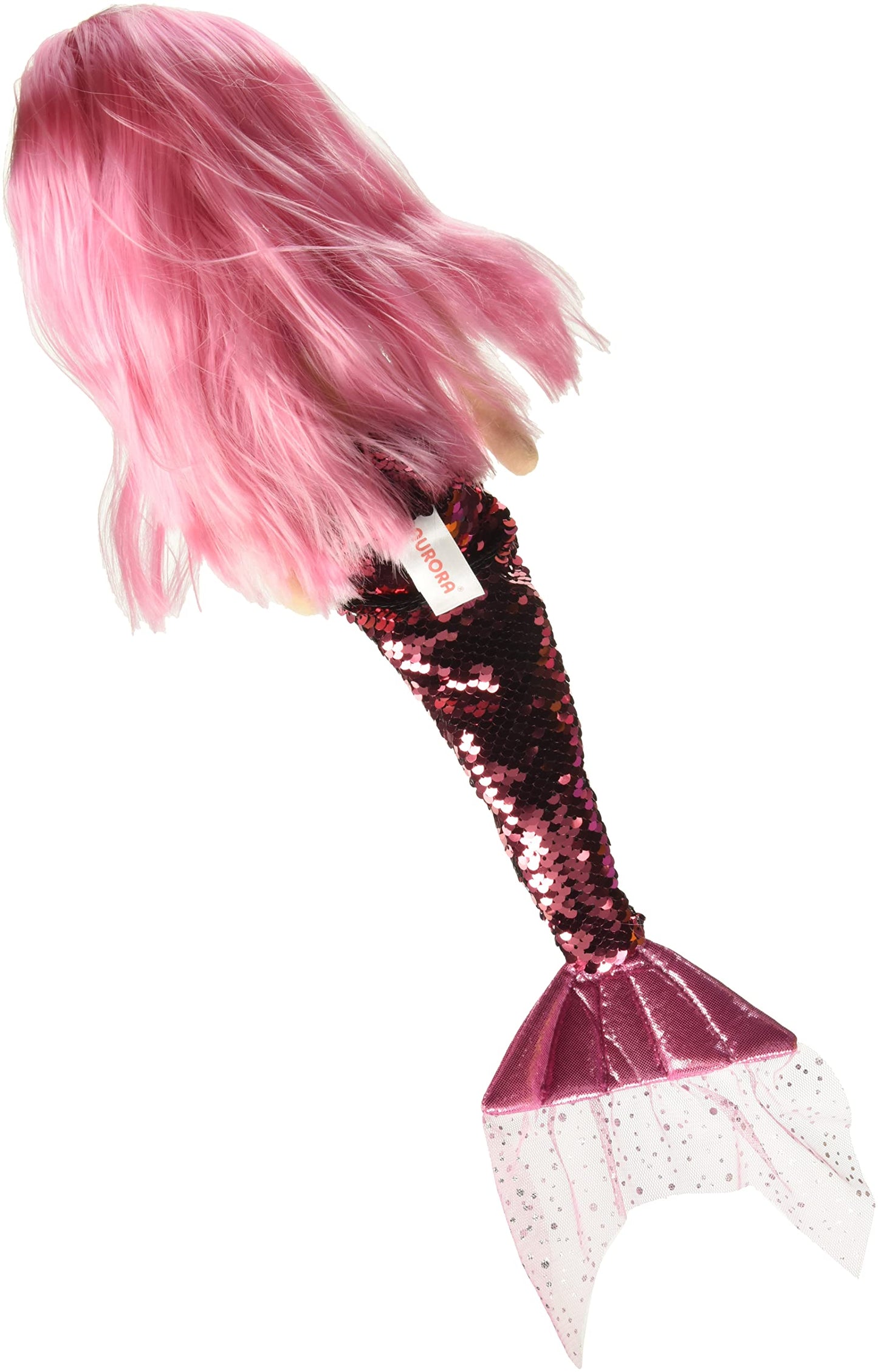 Aurora® Enchanting Sea Sparkles™ Sequin Sparkles™ Ava Stuffed Doll - Imaginative Play - Magical Companions - Pink 18 Inches