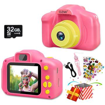 Ozmi Kids Camera Toys For 3-9 Year Old Girls, Kids Selfie Camera Compact For Child Little Hands, Smooth Shape Toddler Camera, Be