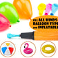 OODELZ Balloon Pump Hand Held Kit, Inflator Air Pump for Balloons - 2 Way Manual Dual Action - Plus Accessories for Kids Party,