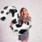 Lebery Cow Print Balloons 40 Inch Cow Print Number 2 Balloon Big Number 2 Balloon Moo Moo Im Two Birthday Decorations Cowgirl Theme Number Balloon For 2Nd Birthday Farm Barn Animal Party Decor