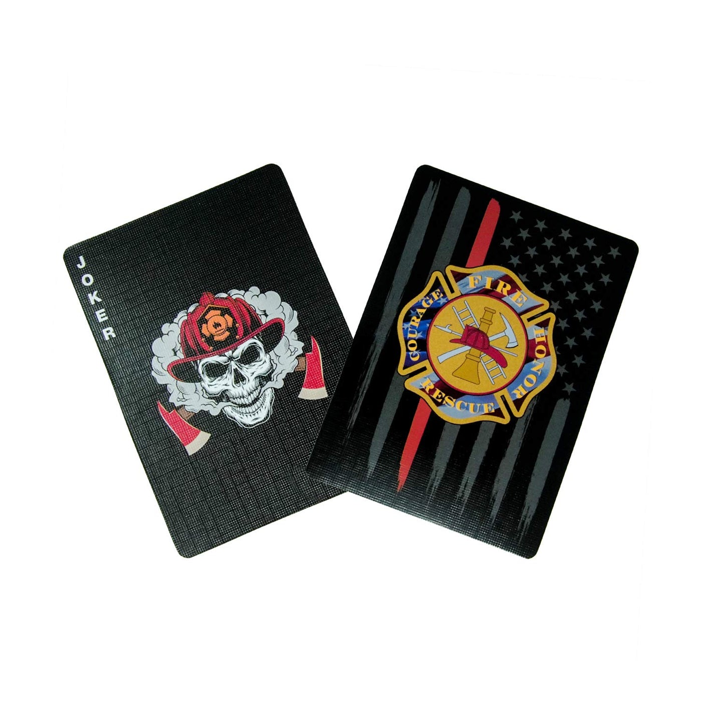 Military Gift Shop Firefighter Playing Cards - enhanced Deck for Firefighters - Firefighter Gifts | Disabled USMC Vet Owned Small Business