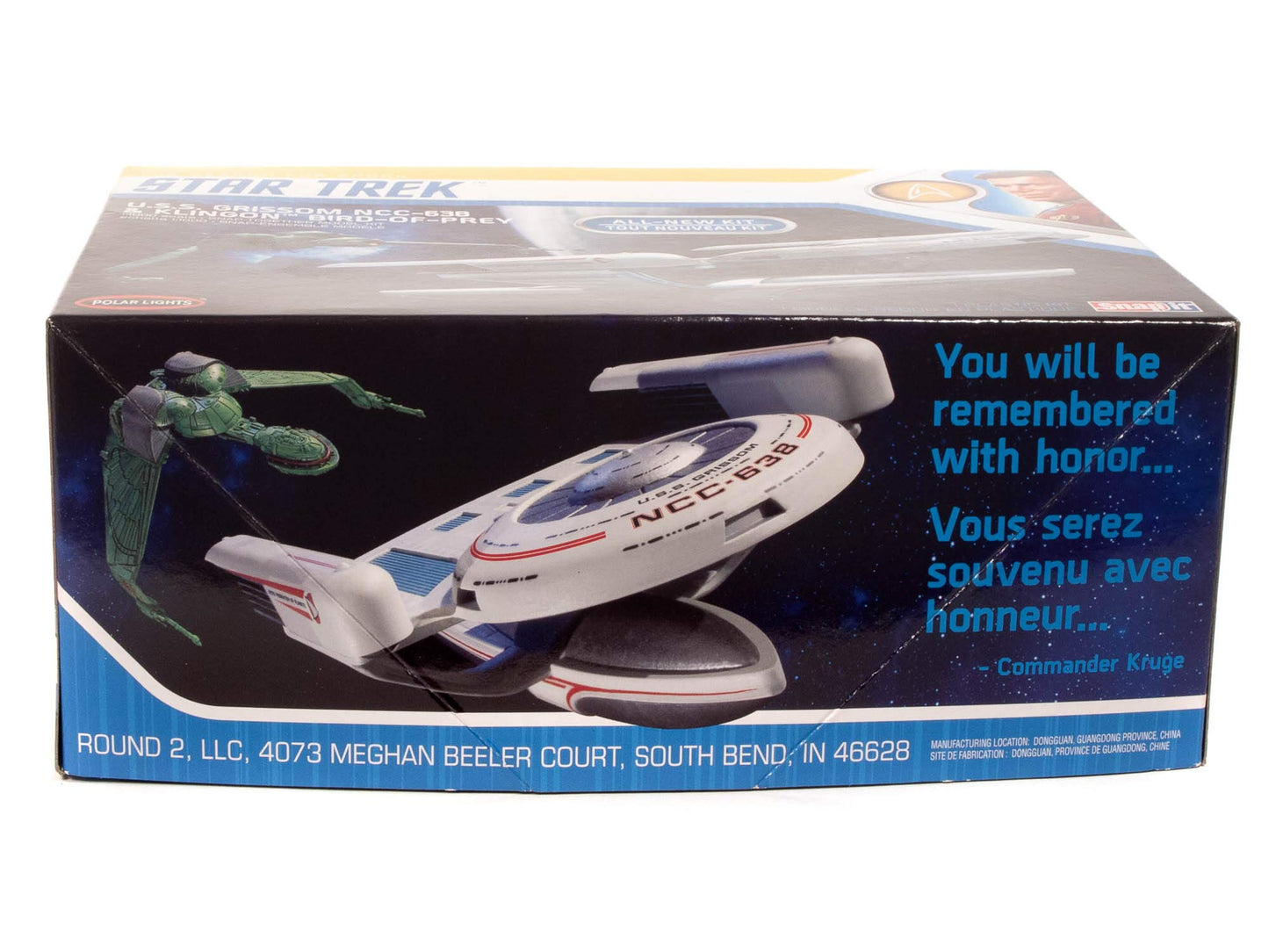 Polar Lights Star Trek: Uss Grissom And Klingnon Bop 1:1000 Scale Snap Model Kit (Pol957M)