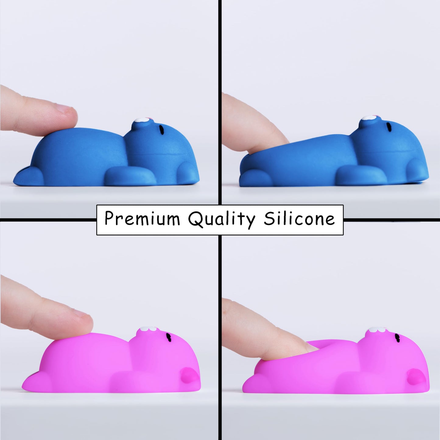 Nutty Toys Squishy Cat Set - 2' Soft Silicone Kawaii Kitties, Top Stress Relief Toy 2025, Unique Kids & Adults Valentines Day Gift Idea For Him & Her, Best Teenage Girl, Teen Boy & Tween Present