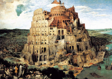 CHAMBERART 1000 Piece Jigsaw Puzzle - The Tower of Babel, Multicolored, Finished Size: 20 x 29 inches, Model A-1099