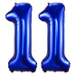 Navy Blue 11 Balloon Numbers,40 Inch Dark Blue 11 Birthday Balloons Large Foil Mylar Balloons Number 11 For Birthday Party Anniversary Decorations