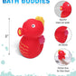 Dollibu Seahorse Bath Buddy Squirter – Floating Red Seahorse Rubber Bath Toy, Fun Water Squirting Bathtime Play For Toddlers, Cute Sea Life Animal Toy For The Bathtub, Beach, & Pool For Girls & Boys