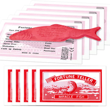 Shengsen 200 Packs Fortune Teller Miracle Fish-Fortune Telling Fish For Kids And Adults-Magic Novelty Fortune Telling Toys For Birthday Party Christmas