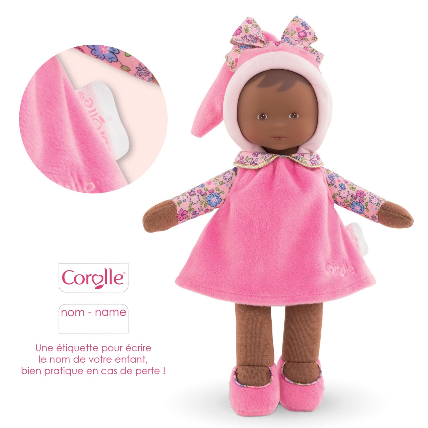 Corolle - Miss Floral Sweet Dreams - Mon Doudou Soft-Body Baby Doll With Vanilla Scent, 9.5' For Ages 0 Months +, Pink