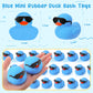 Sosation 36 Packs Mini Rubber Ducks With Sunglasses Sets 2.2 Inch Bath Squeaky Rubber Duckies Cute Float Bathtub Toys For Little One Birthday Party Favors Class Prizes Car Decor(Blue)