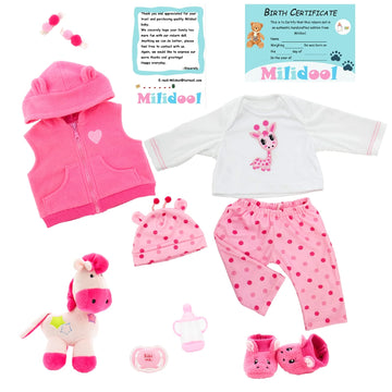Milidool Reborn Baby Dolls, Realistic Newborn Dolls, 22 Inch Lifelike Weighted Soft Body Baby Doll