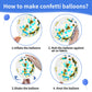Biapian 60 Pcs Dark Blue Gold Balloons, 12 Inch Latex Balloons For Party Decorations, Unisex Unique Blue Gold Confetti Balloons,